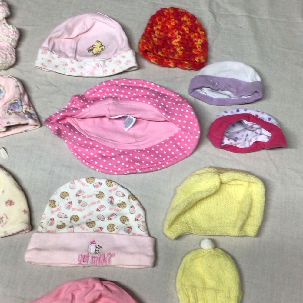 Pink Polka Dot Kids Hat